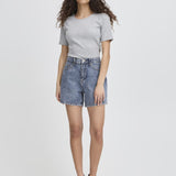 Shorts ICHI Aveny Medium Blue Stone Washed