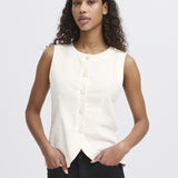 Chaleco ICHI Linno Cloud Dancer