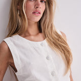 Chaleco ICHI Linno Cloud Dancer