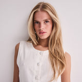 Chaleco ICHI Linno Cloud Dancer