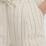 ICHI Ihlinno Shorts mit braunen Streifen