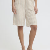 ICHI Ihlinno Shorts mit braunen Streifen