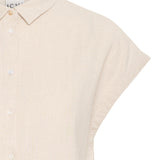Camisa ICHI Linno Natural Ecru