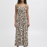 ICHI Marrakech Caribou Animal AOP Dress