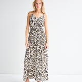 ICHI Marrakech Caribou Animal AOP Dress