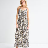 ICHI Marrakech Caribou Animal AOP Dress