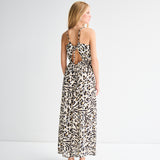 ICHI Marrakech Caribou Animal AOP Dress