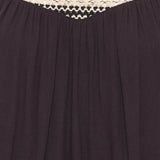 ICHI Ragni Schwarzes Top