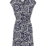 ICHI Aya Total Eclipse Ikat-Kleid