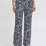 Pantalones ICHI Aya Total Eclipse Ikat