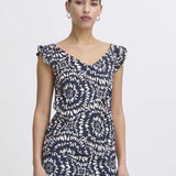 Top ICHI Aya Total Eclipse Ikat