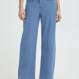 Pantalones ICHI Kate Denim Medium Blue
