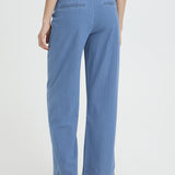 Pantalones ICHI Kate Denim Medium Blue
