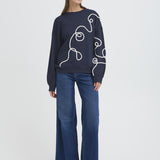 Sudadera ICHI Kasura Total Eclipse