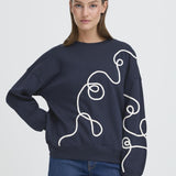 Sudadera ICHI Kasura Total Eclipse