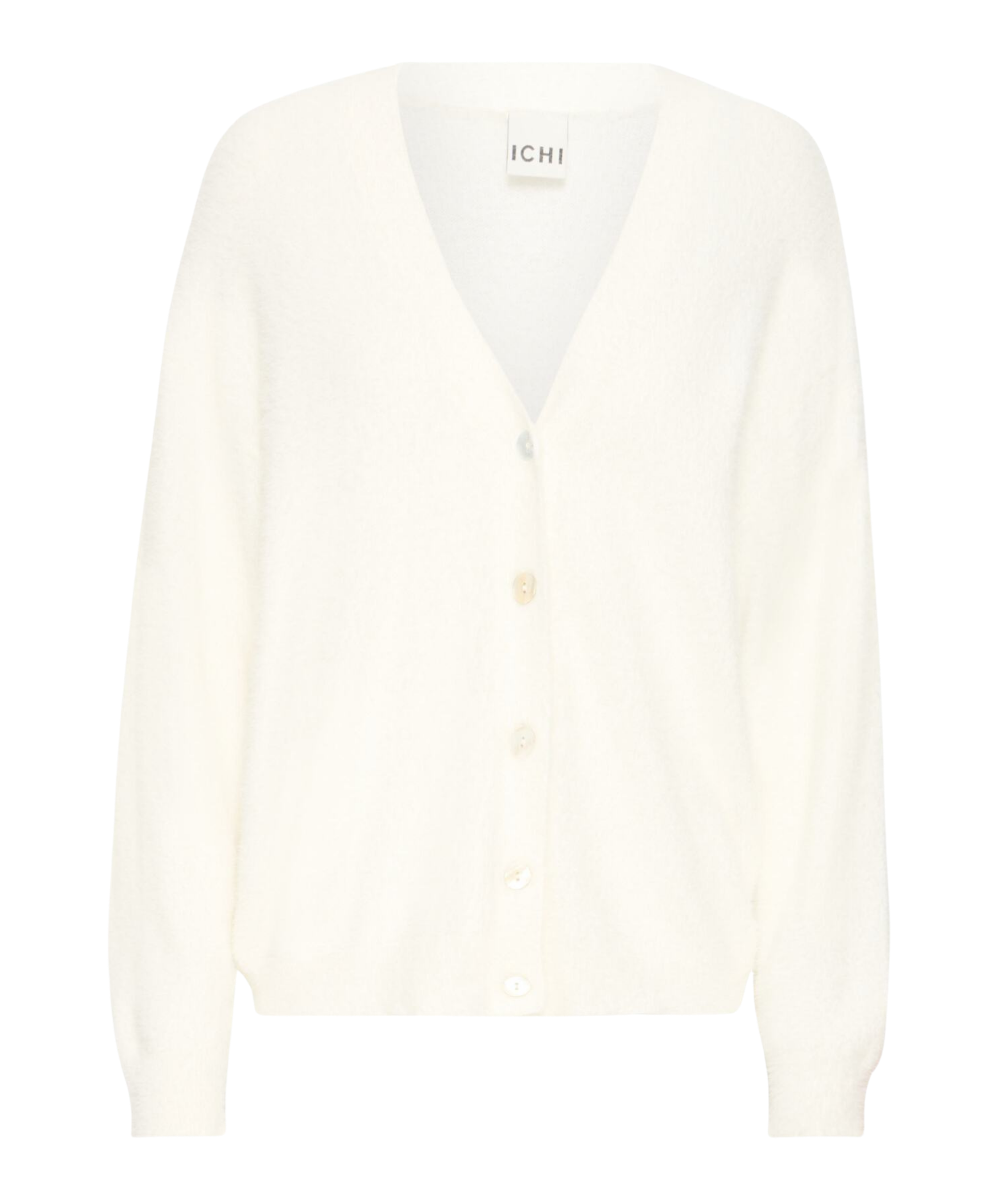 Cardigan ICHI Brula Cloud Dancer - ECRU