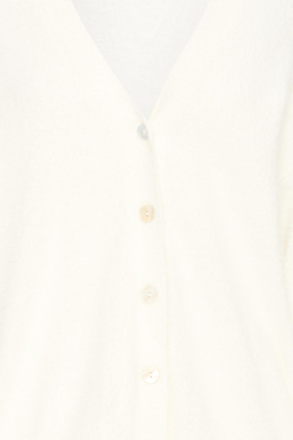 Cardigan ICHI Brula Cloud Dancer - ECRU