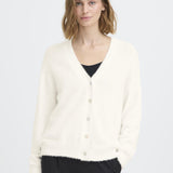 Cardigan ICHI Brula Cloud Dancer - ECRU