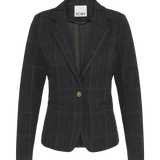 Blazer ICHI Kate Woolley Black Green Check