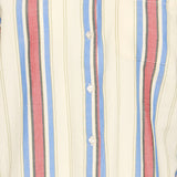 Camisa ICHI Fanni Blue + Red Stripes