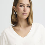 Camiseta ICHI Ihmimmie Cloud dancer White