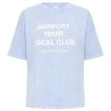 T-shirt ICHI Ihnomandy bleu poudre Cloud Dancer