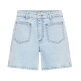 ICHI Ihtwiggy Denim-Shorts, hellblau, stonewashed