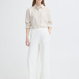 Pantalons ICHI Ihlinno Cloud dancer Blanc