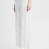 Pantalons ICHI Ihlinno Cloud dancer Blanc