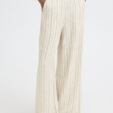 ICHI Ihlinno braun gestreifte Hose