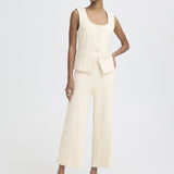 Pantalons ICHI Ihkate Lait d'amande