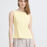 Top ICHI Kate Denim Almond Oil