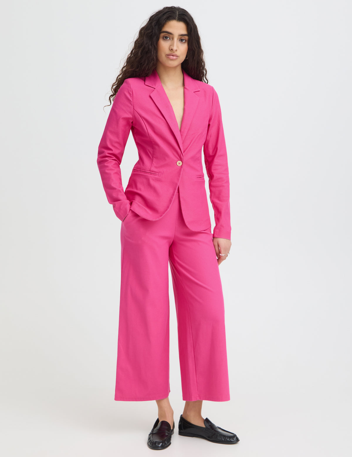 Pantalones ICHI Kate Denim Very Berry