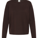 IHLULS O-NECK LS ICHI chocolate torte - vista frontal