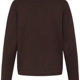 IHLULS O-NECK LS ICHI chocolate torte - front