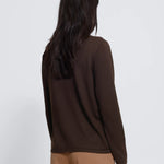 IHLULS O-NECK LS ICHI chocolate torte - detail