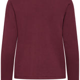 IHLULS O-NECK LS ICHI rhododendron - front