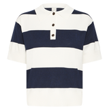 Polo ICHI Luls Total Eclipse / White Stripes