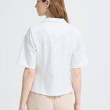 Blazer ICHI Kate Trend Manga Corta Cloud Dancer