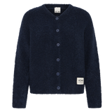 Cárdigan ICHI Sarisa Maritime Blue - ECRU