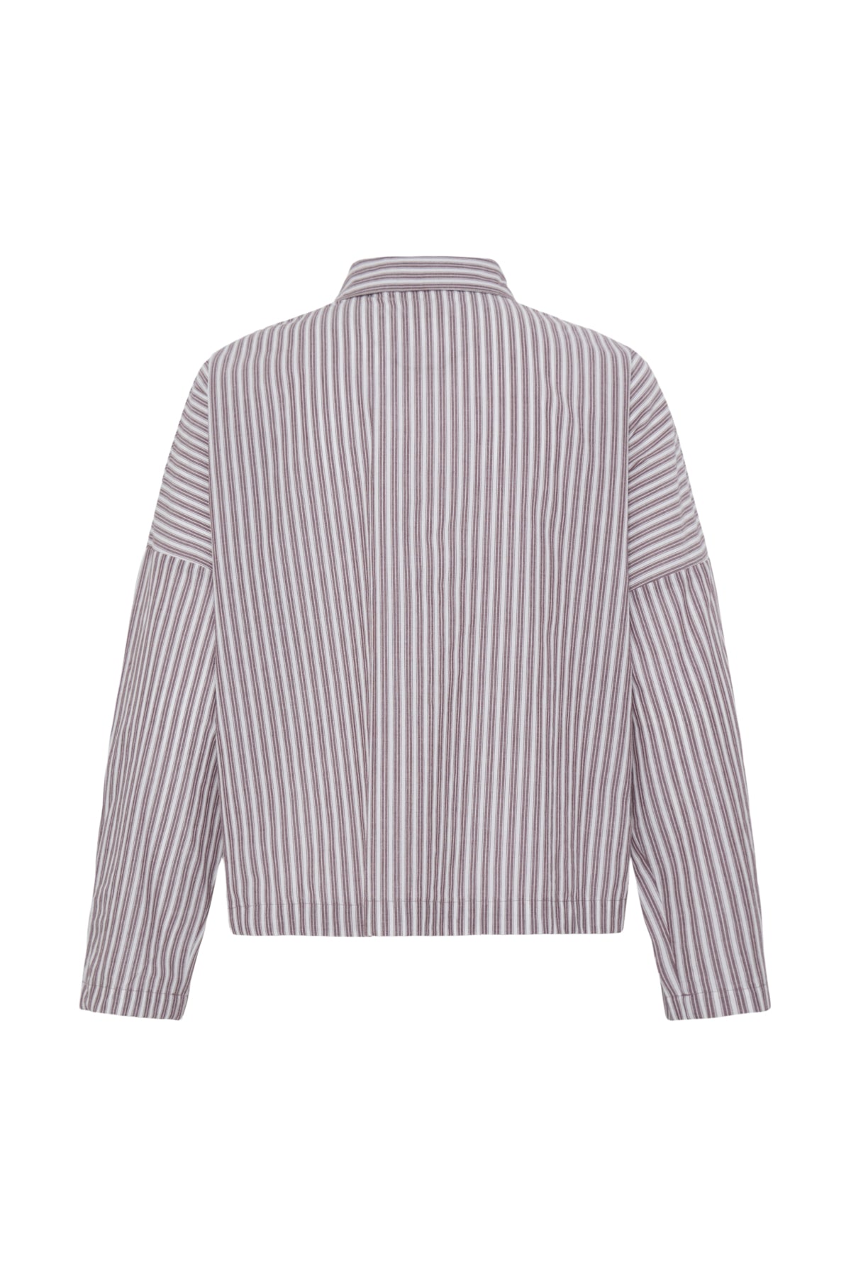 Camisa ICHI Giley Zinfandel Stripe - ECRU
