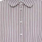 Camisa ICHI Giley Zinfandel Stripe - ECRU