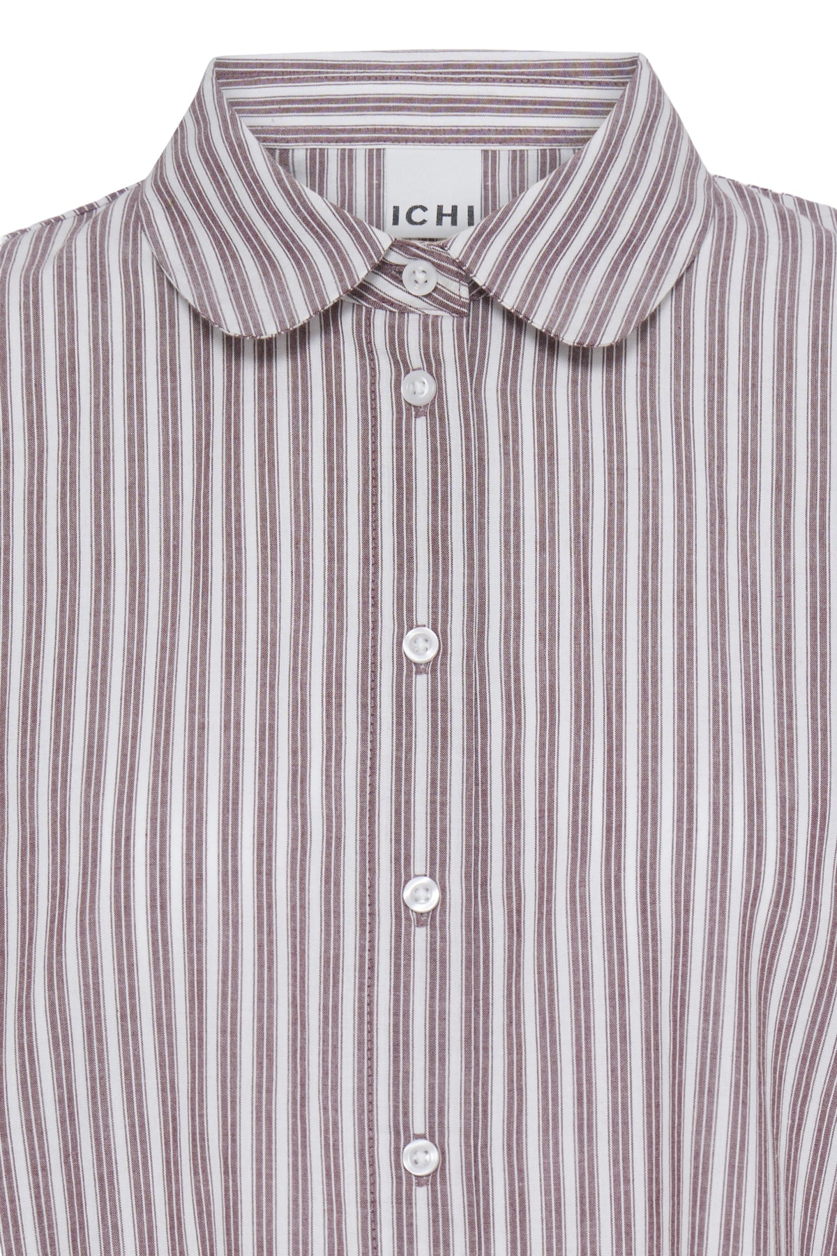 Camisa ICHI Giley Zinfandel Stripe - ECRU