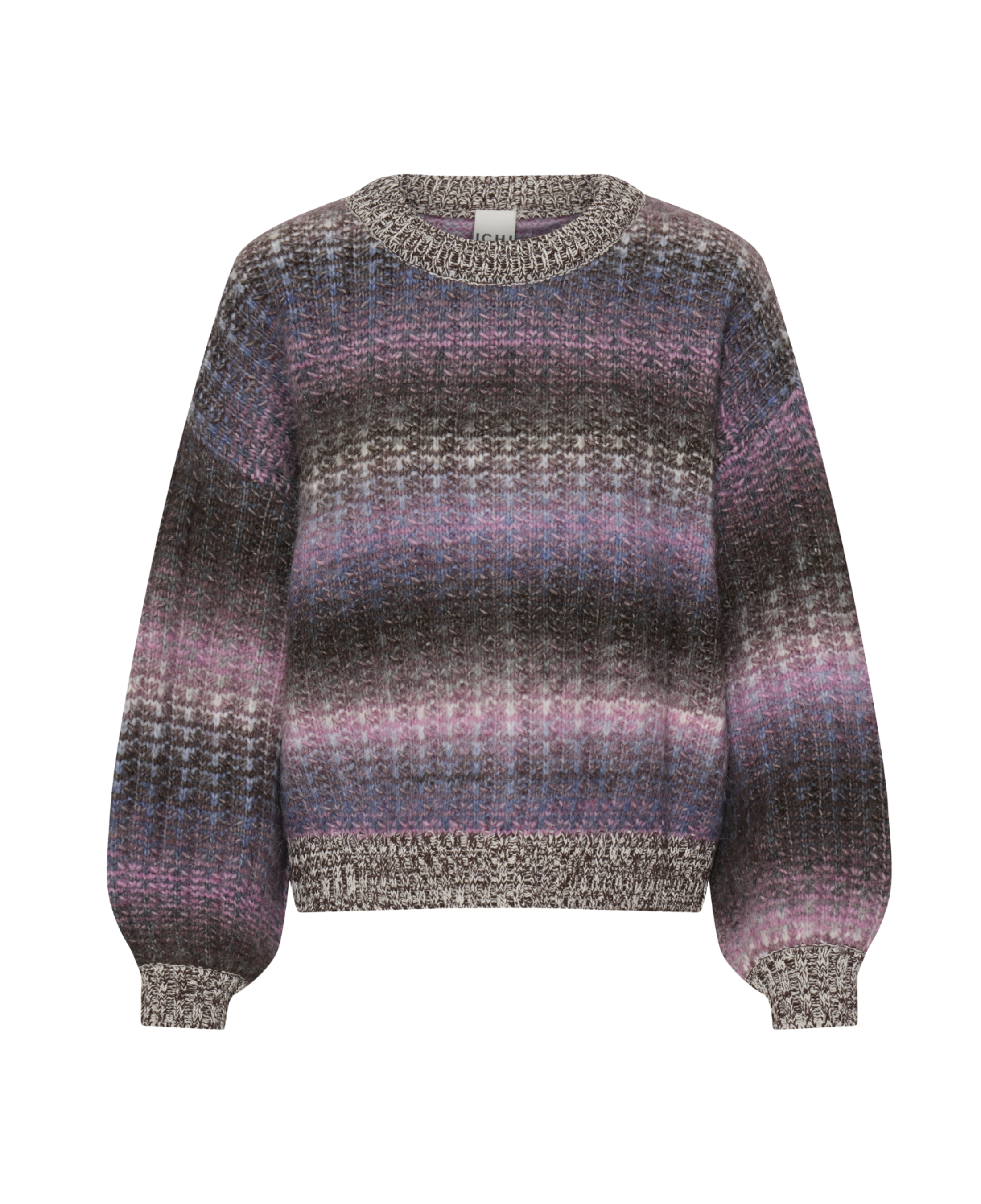 Jersey ICHI Dasunte Pink / Blue / Brown Mix - ECRU