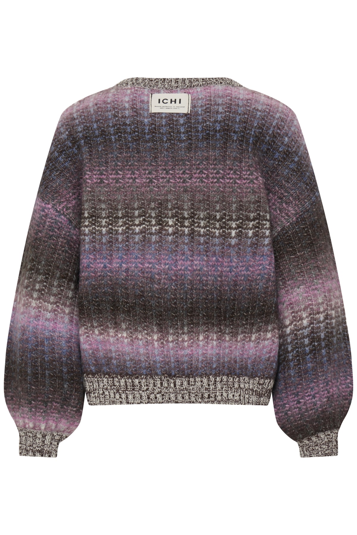 Jersey ICHI Dasunte Pink / Blue / Brown Mix - ECRU