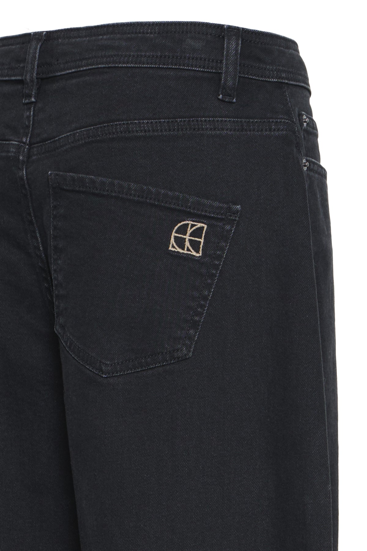 Pantalón ICHI Misilla Black - ECRU
