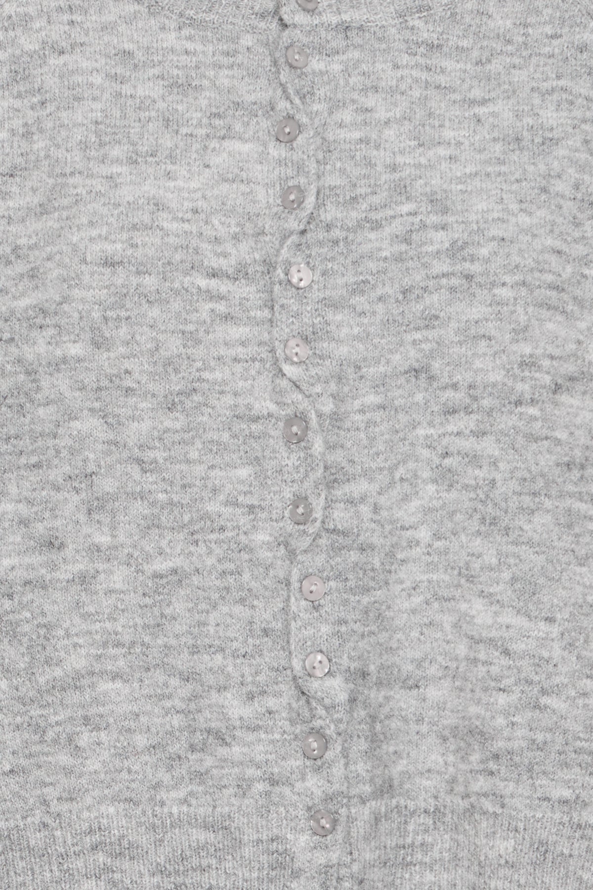 Cárdigan ICHI Sage Alloy Melange - ECRU