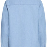 Camisa ICHI Barcy Light Blue - ECRU