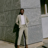 Pantalones B.YOUNG Rizetta Cropped Chinchilla Melange