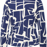 Blazer B.YOUNG Rizetta AOP Med Blue Geo